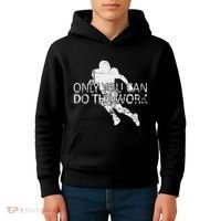 Only You Can Do The Work Football Running Back Kids Hoodie thumb 4