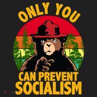 On You Can Prevent Socialism Bear Women's Sweatshirt thumb 2