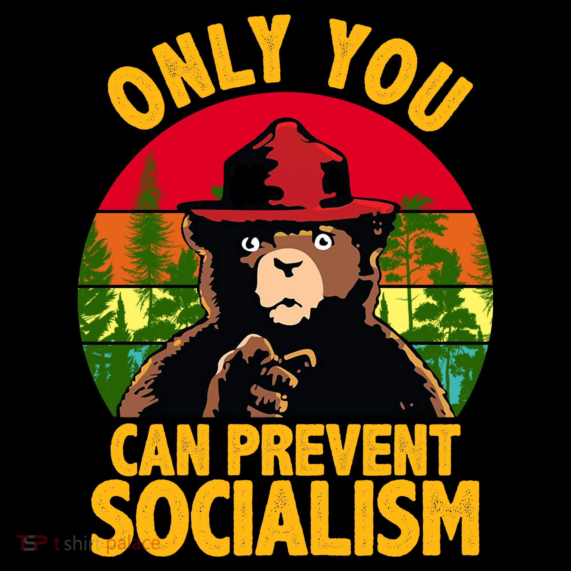 On You Can Prevent Socialism Bear Backpack