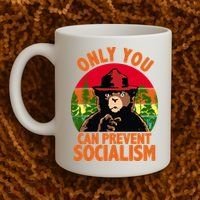 On You Can Prevent Socialism Bear Coffee Mug thumb 2