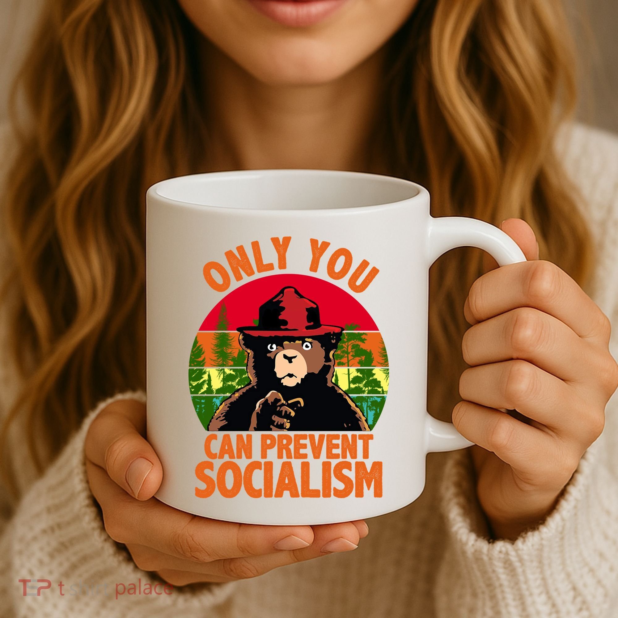On You Can Prevent Socialism Bear Coffee Mug