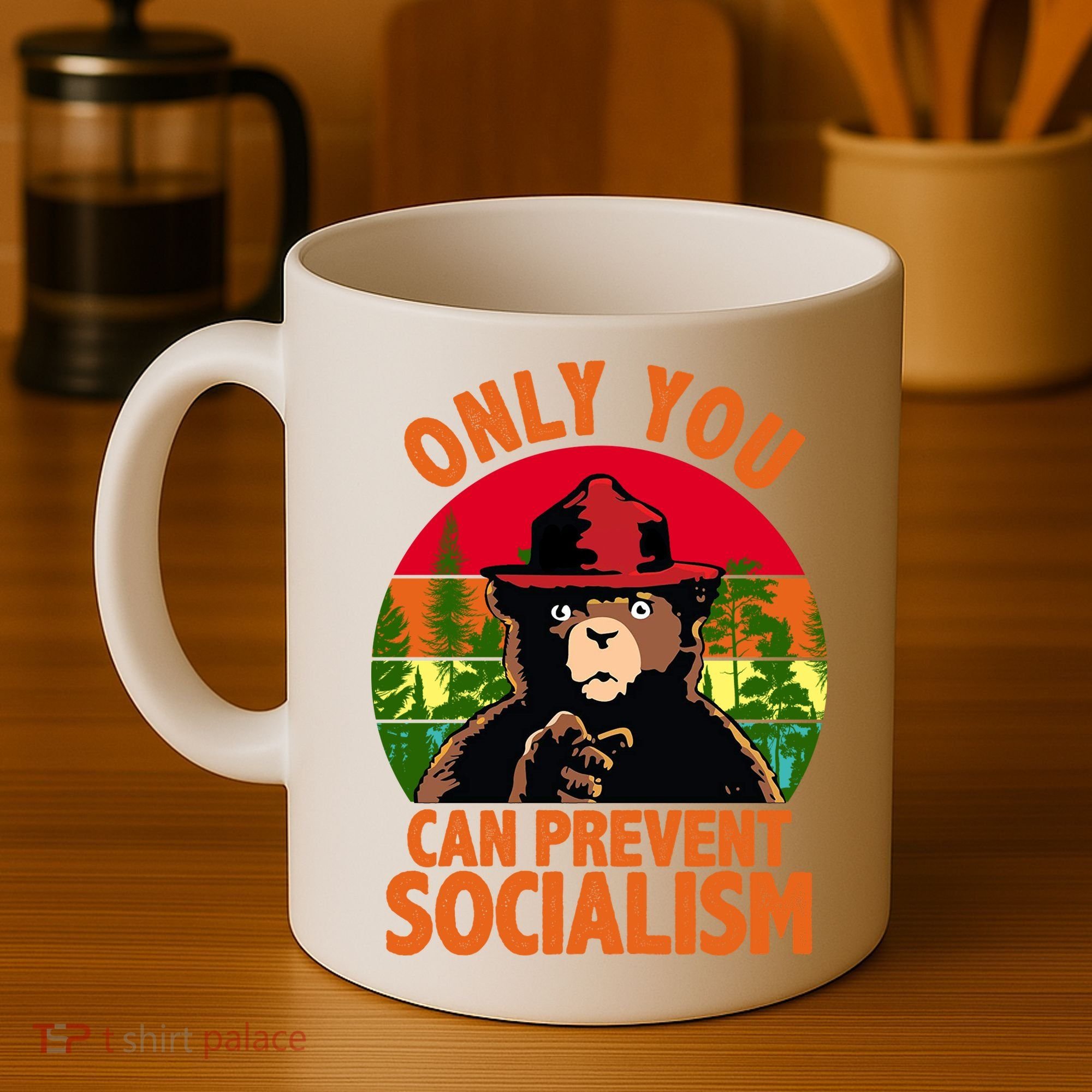 On You Can Prevent Socialism Bear Coffee Mug