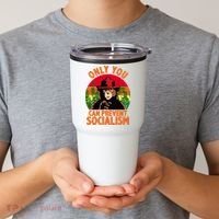 On You Can Prevent Socialism Bear Tumbler thumb 2