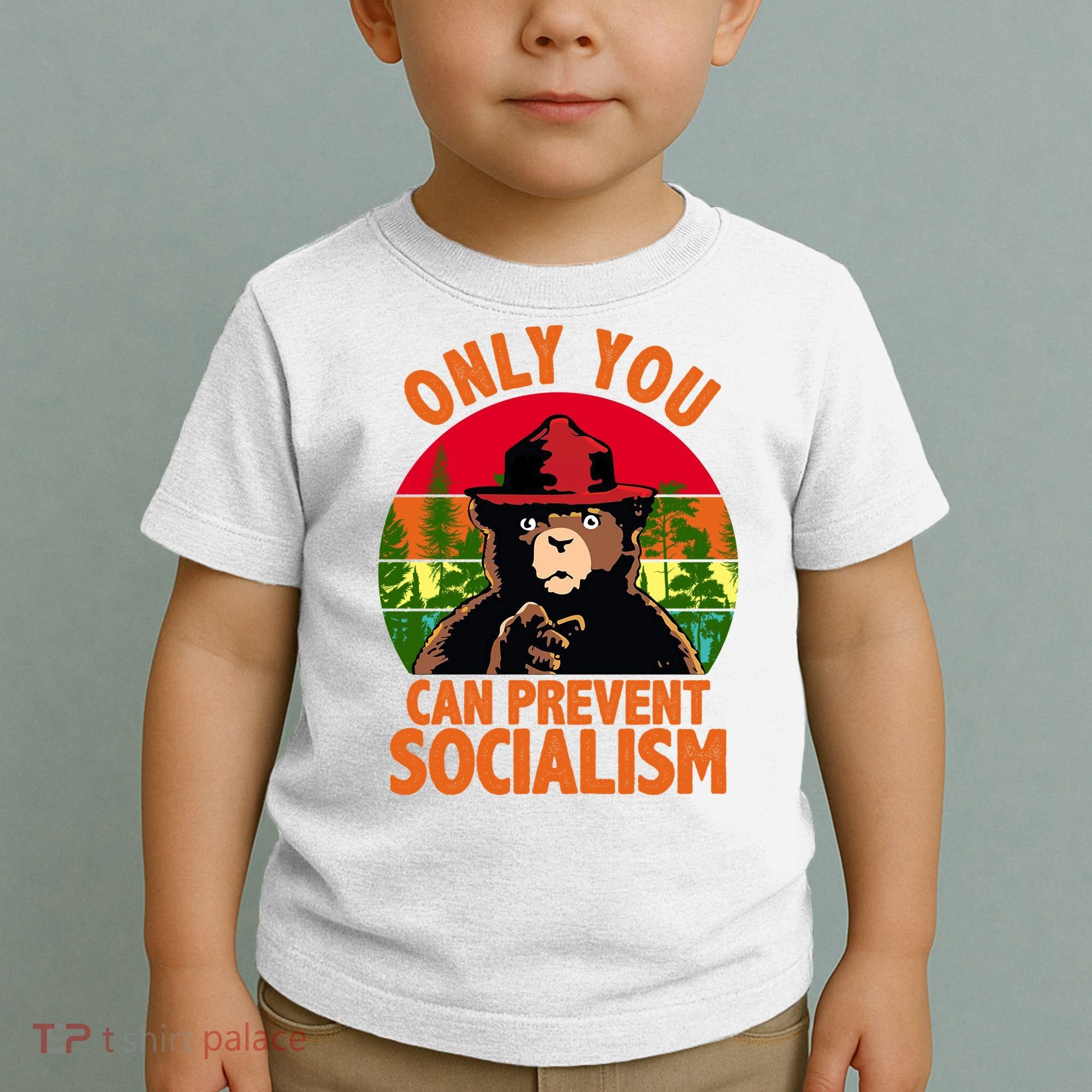 On You Can Prevent Socialism Bear Toddler T-Shirt