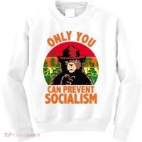 On You Can Prevent Socialism Bear Kids Sweatshirt thumb 0