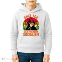 On You Can Prevent Socialism Bear Kids Hoodie thumb 4