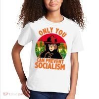 On You Can Prevent Socialism Bear Kids T-Shirt thumb 2