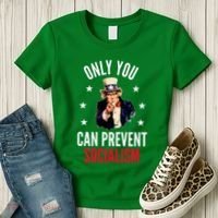 Only You Can Prevent Socialism Anti Socialism Women's T-Shirt thumb 3