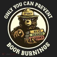 Only You Can Prevent Book Burnings Banned Books Awareness Women's Sweatshirt thumb 2