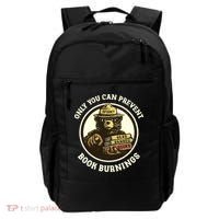 Only You Can Prevent Book Burnings Banned Books Awareness Backpack thumb 0
