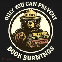 Only You Can Prevent Book Burnings Banned Books Awareness Women's Hoodie thumb 2