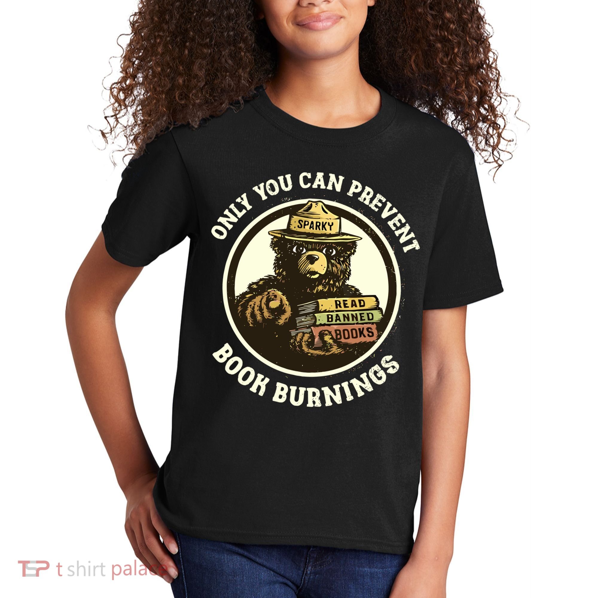 Only You Can Prevent Book Burnings Banned Books Awareness Kids T-Shirt