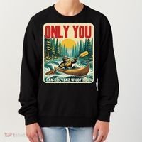 Only You Can Prevent Wildfires Smokey Bear Kayak Paddling Women's Sweatshirt thumb 0