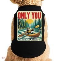 Only You Can Prevent Wildfires Smokey Bear Kayak Paddling Doggie Tank thumb 0