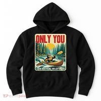 Only You Can Prevent Wildfires Smokey Bear Kayak Paddling Hoodie thumb 0