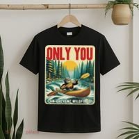 Only You Can Prevent Wildfires Smokey Bear Kayak Paddling T-Shirt thumb 2