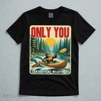 Only You Can Prevent Wildfires Smokey Bear Kayak Paddling T-Shirt thumb 5