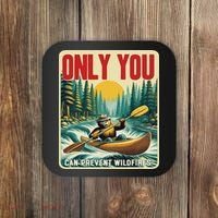 Only You Can Prevent Wildfires Smokey Bear Kayak Paddling Coaster thumb 0