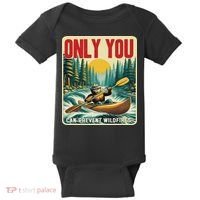 Only You Can Prevent Wildfires Smokey Bear Kayak Paddling Baby Bodysuit thumb 0
