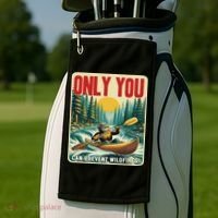 Only You Can Prevent Wildfires Smokey Bear Kayak Paddling Golf Towel thumb 2
