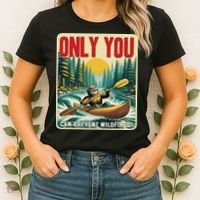 Only You Can Prevent Wildfires Smokey Bear Kayak Paddling Women's T-Shirt thumb 2