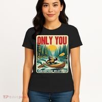 Only You Can Prevent Wildfires Smokey Bear Kayak Paddling Women's T-Shirt thumb 4