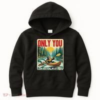 Only You Can Prevent Wildfires Smokey Bear Kayak Paddling Kids Hoodie thumb 0