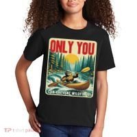 Only You Can Prevent Wildfires Smokey Bear Kayak Paddling Kids T-Shirt thumb 2