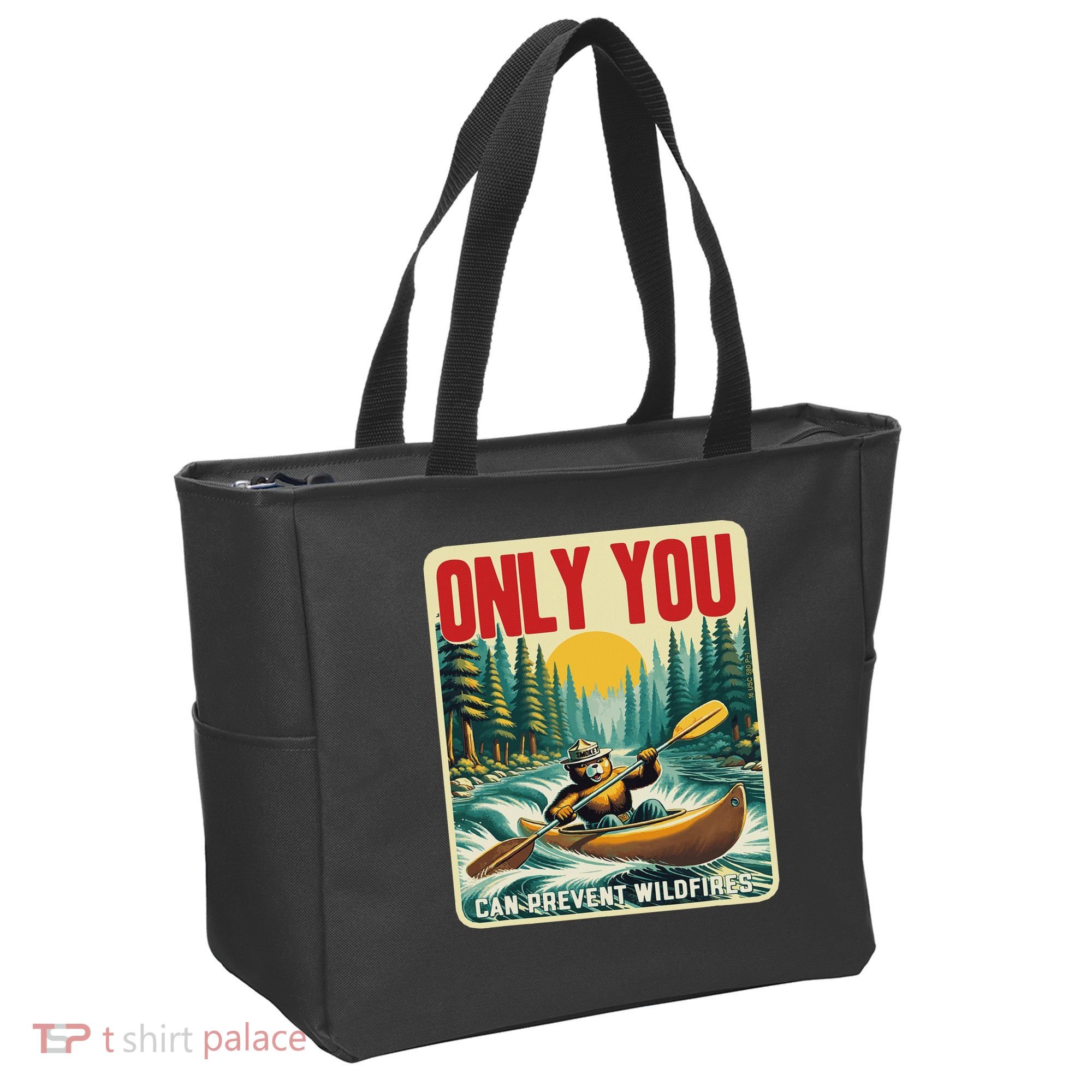 Only You Can Prevent Wildfires Smokey Bear Kayak Paddling Tote Bag