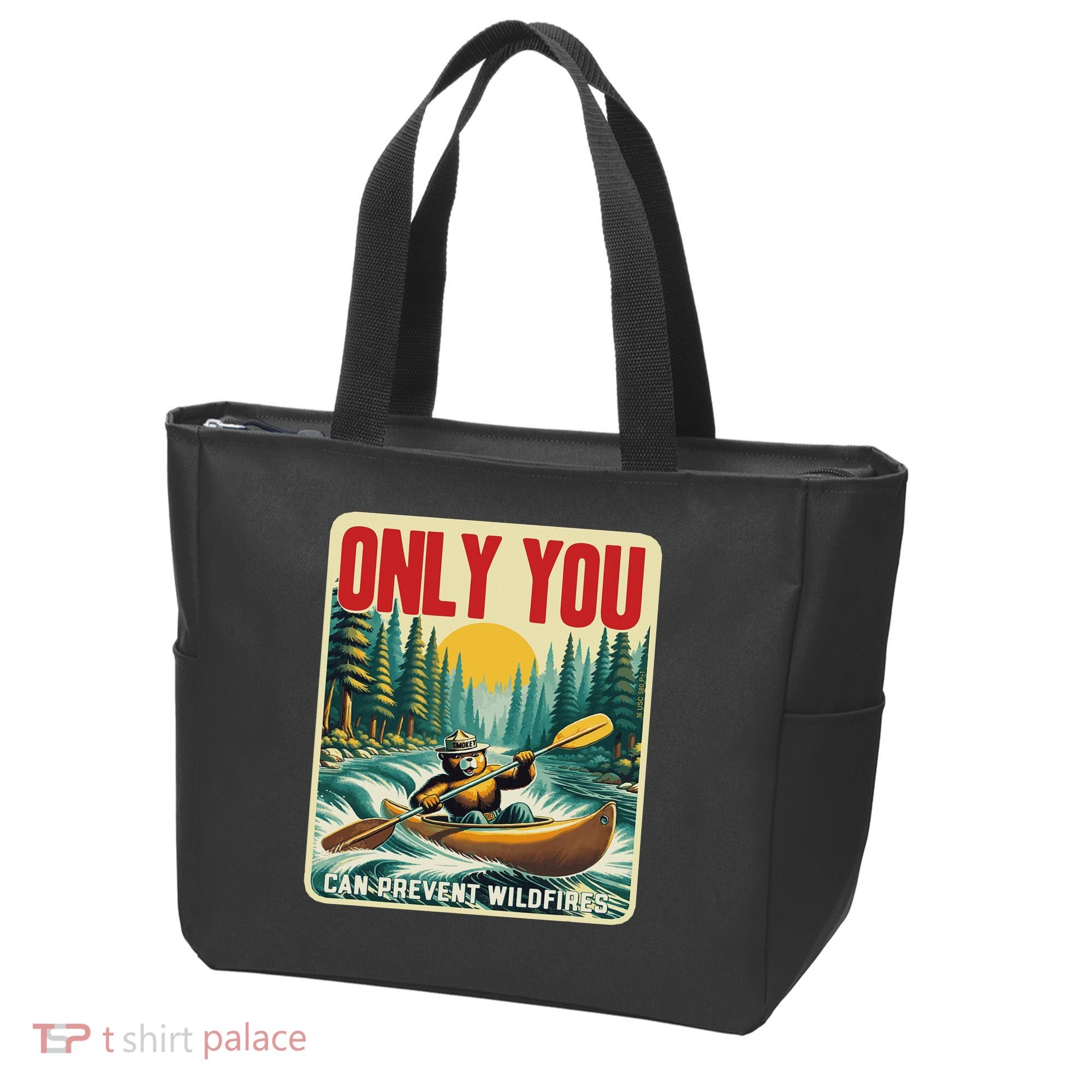 Only You Can Prevent Wildfires Smokey Bear Kayak Paddling Tote Bag