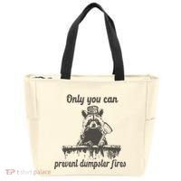 Only You Can Prevent Dumpster Fires Raccoon Meme Tote Bag thumb 0