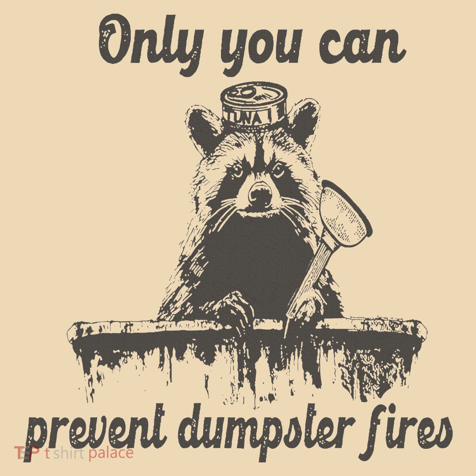 Only You Can Prevent Dumpster Fires Raccoon Meme Tote Bag
