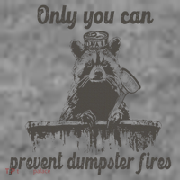 Only You Can Prevent Dumpster Fires Raccoon Meme Toddler Hoodie thumb 2