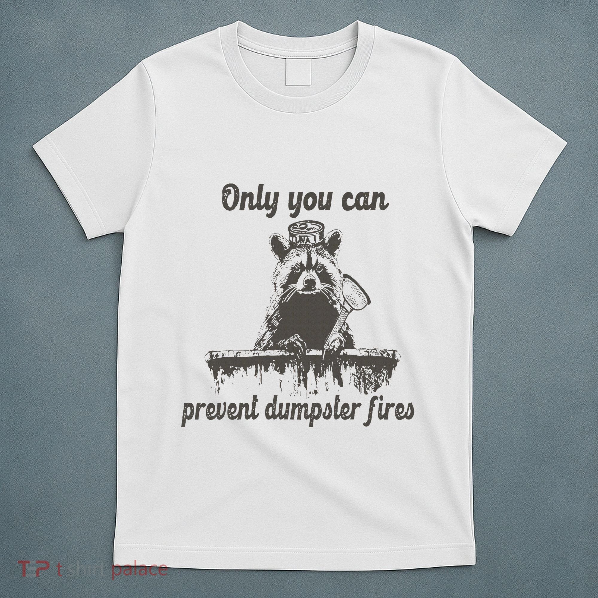 Only You Can Prevent Dumpster Fires Raccoon Meme T-Shirt