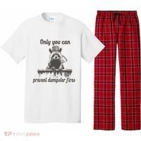 Only You Can Prevent Dumpster Fires Raccoon Meme Pajama Set thumb 0