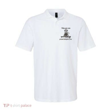 Only You Can Prevent Dumpster Fires Raccoon Meme Polo