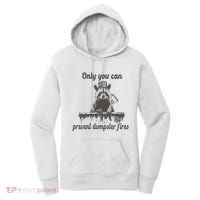 Only You Can Prevent Dumpster Fires Raccoon Meme Women's Hoodie thumb 0