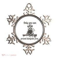 Only You Can Prevent Dumpster Fires Raccoon Meme Ornament thumb 0
