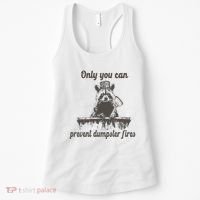 Only You Can Prevent Dumpster Fires Raccoon Meme Women's Tank Top thumb 0