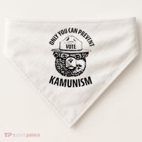 Only You Can Prevent Kamunism Vote USA-Made Doggie Bandana thumb 0