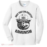 Only You Can Prevent Kamunism Vote Kids Long Sleeve Shirt thumb 0