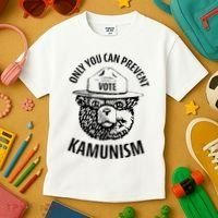 Only You Can Prevent Kamunism Vote Kids T-Shirt thumb 3