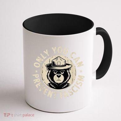Only You Can Prevent Fascism Bear Coffee Mug back