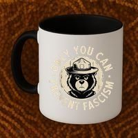 Only You Can Prevent Fascism Bear Coffee Mug thumb 2