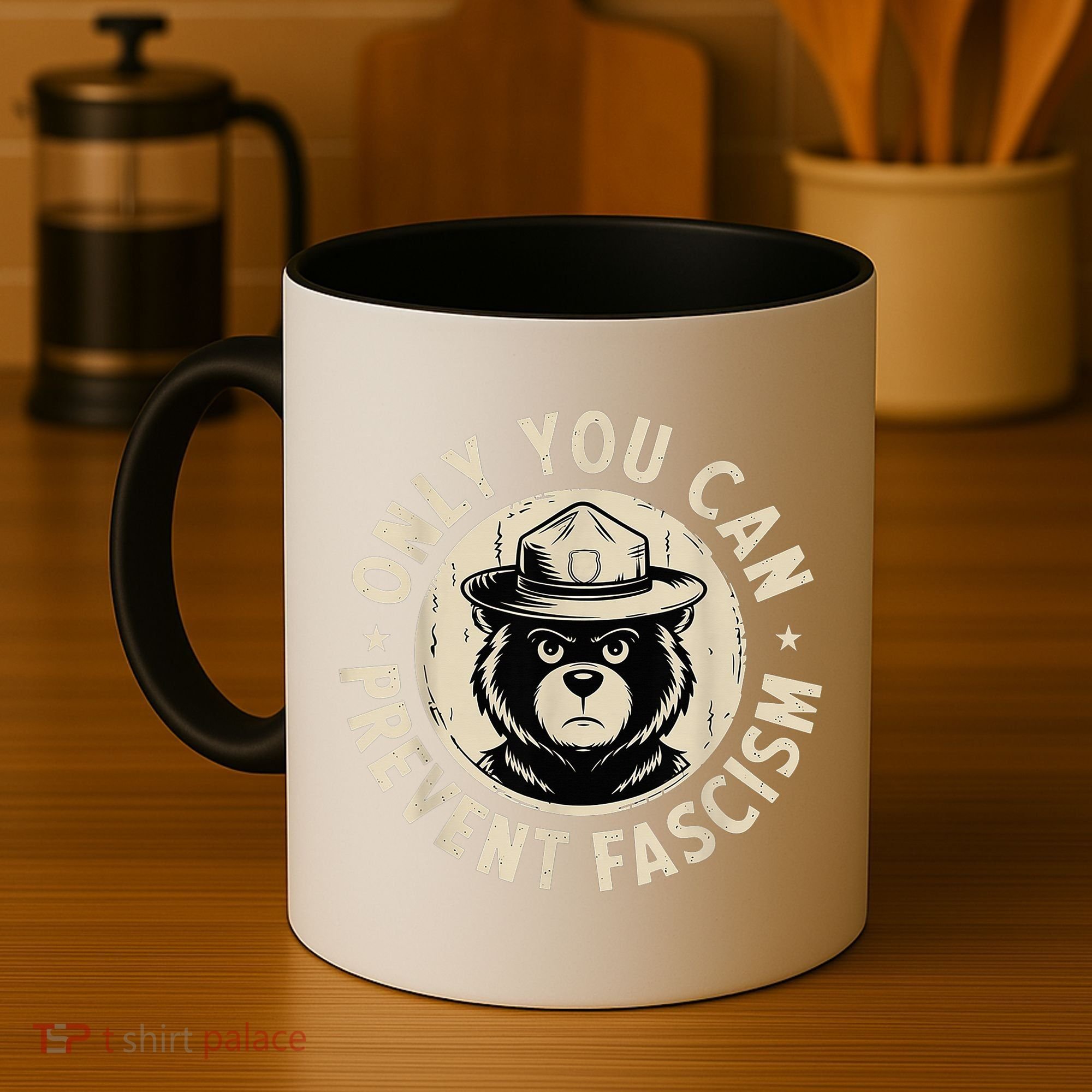 Only You Can Prevent Fascism Bear Coffee Mug