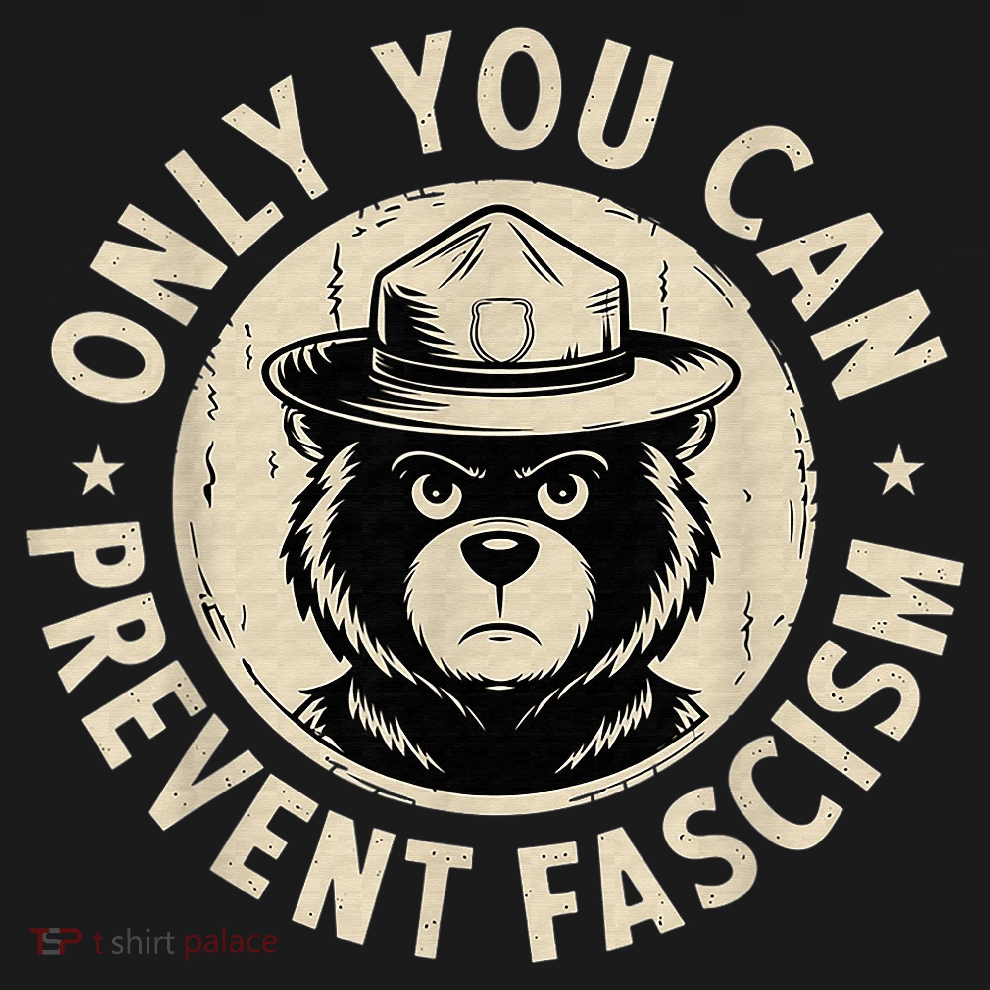 Only You Can Prevent Fascism Bear Coaster
