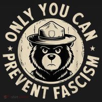 Only You Can Prevent Fascism Bear Toddler Hoodie thumb 2