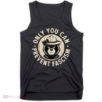 Only You Can Prevent Fascism Bear Tank Top thumb 0