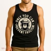 Only You Can Prevent Fascism Bear Tank Top thumb 3