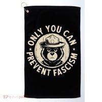 Only You Can Prevent Fascism Bear Golf Towel thumb 0